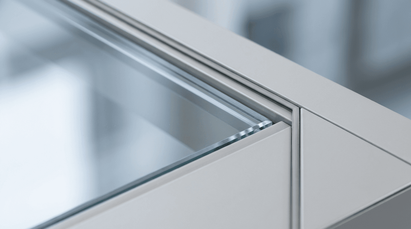 Spotless window with streak-free glass after cleaning